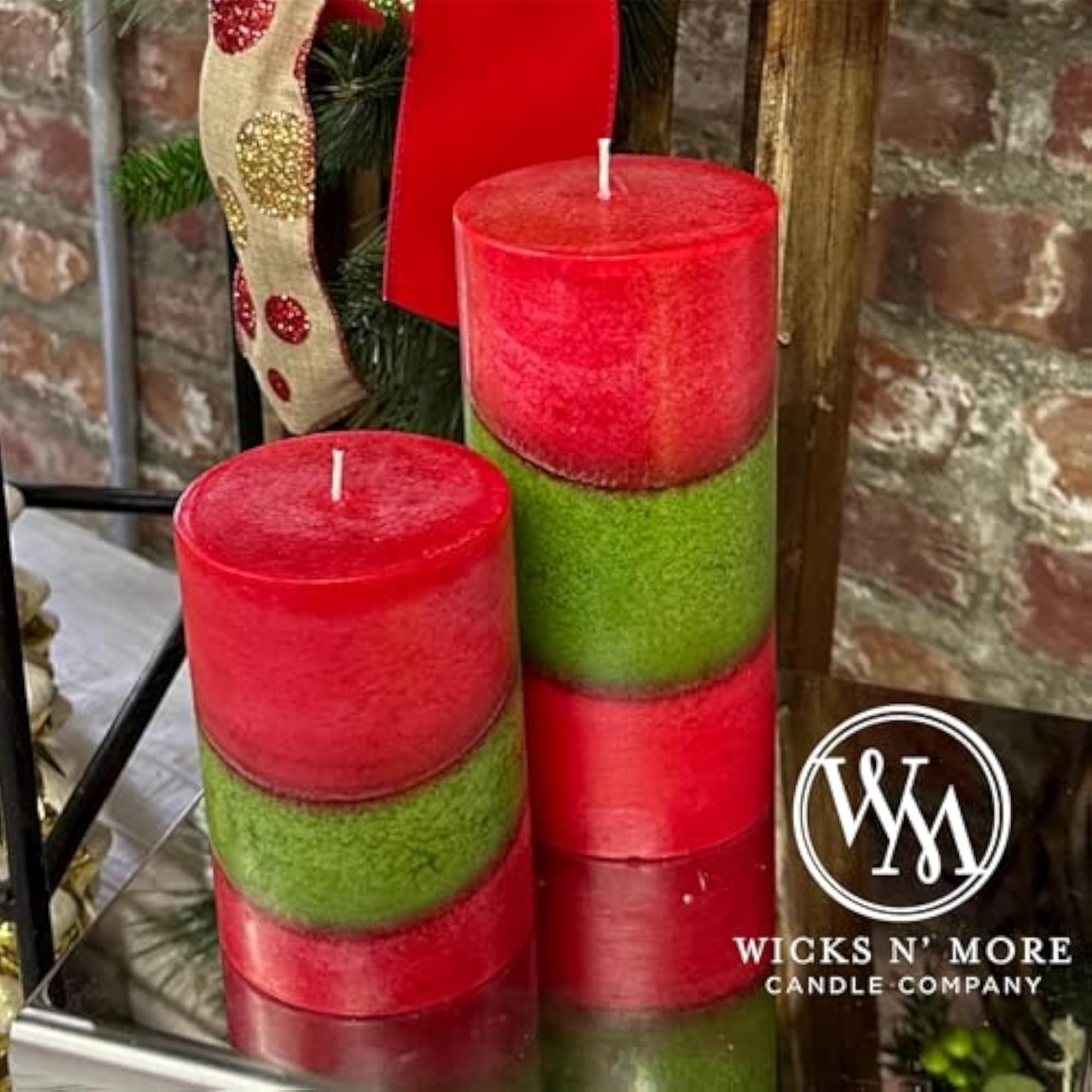 Holiday Magic Scented Pillar Candle - Apples, Cinnamon, Clove
